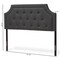 Baxton Studio Mars Modern Dark Grey King Size Headboard 134-7263 - alternate 2